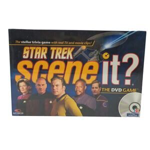 Star Trek Scene It? DVD Game Real TV Movie Clips Captain Kirk Picard New Sealed